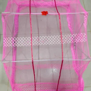 বেবি ফোল্ডেবল মশারী - গোলাপি (Pink)