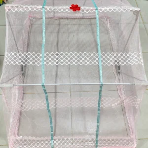 বেবি ফোল্ডেবল মশারী - হালকা গোলাপি (Light Pink)